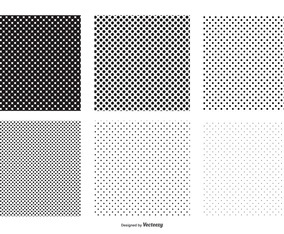 Seamless Polka Dot Vector Patterns