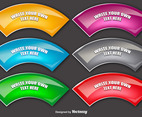 Set Of 6 Vector Colorful Banners