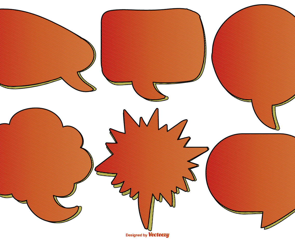Comic Style Text Bubbles