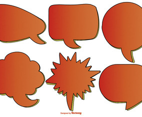 Comic Style Text Bubbles