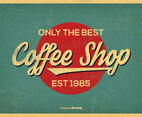 Vintage Retro Style Coffee Shop Background