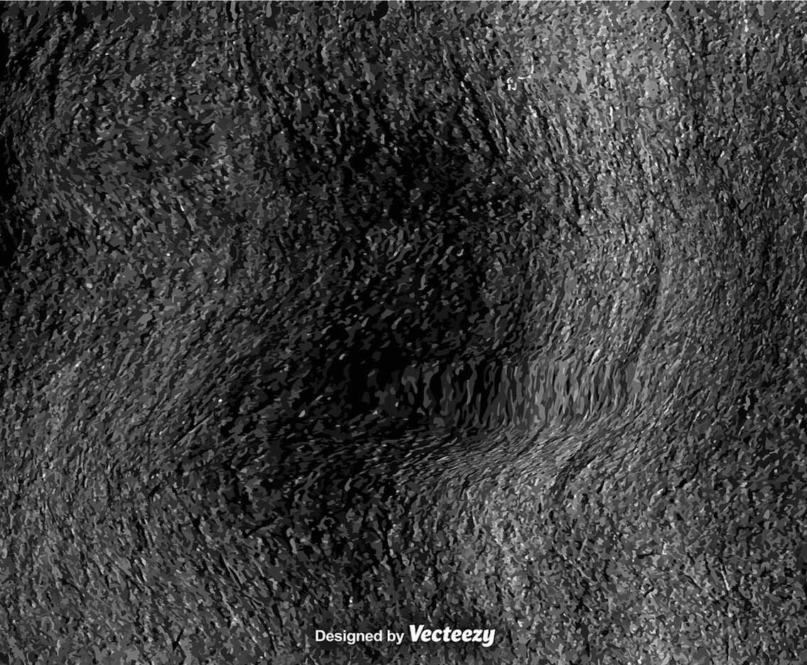 Black Grungy Wall - Vector