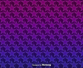 Vector Background With 3D Purple Stars Seamless Pattern