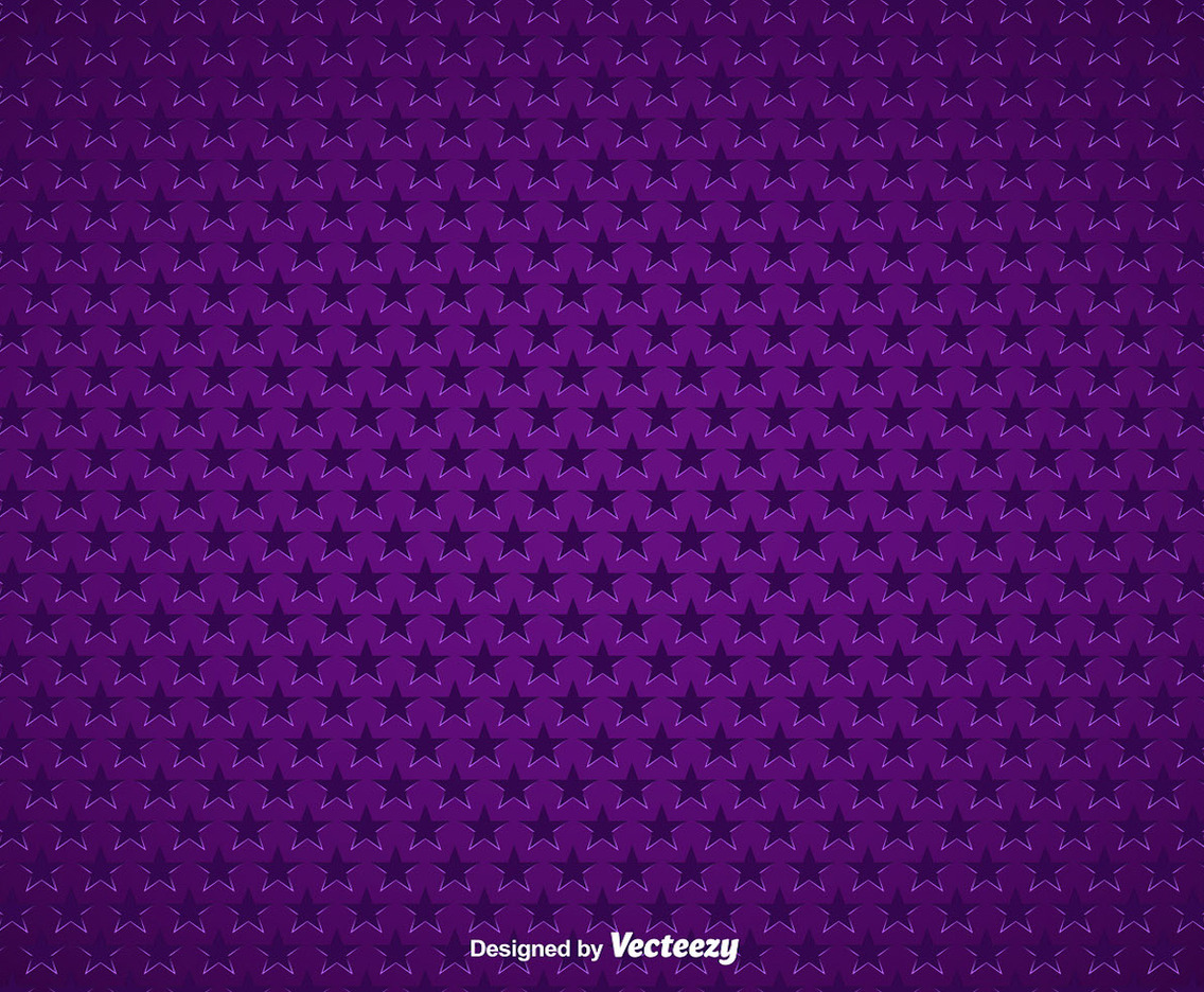 Purple Background With Stars Seamless Pattern