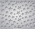 Gray Background With Stars And Shadows
