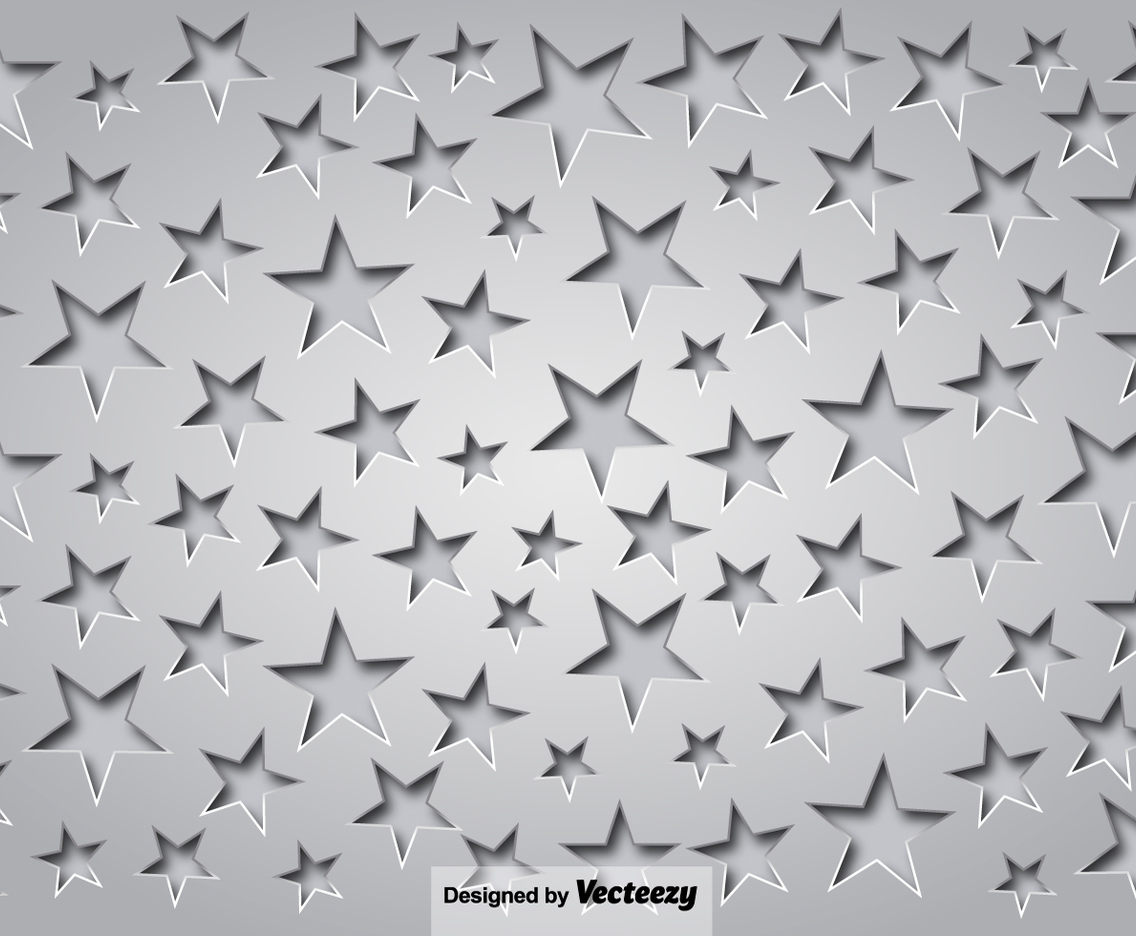 Gray Background With Stars And Shadows