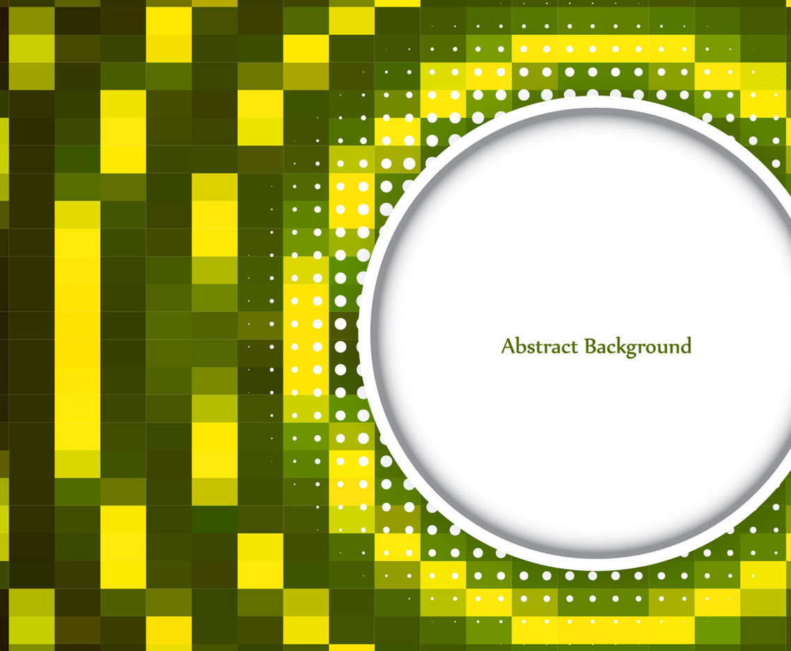 Free Vector Green Color Mosaic Background