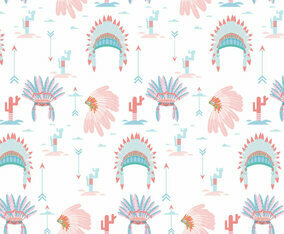 Indian Headdress Pattern Vector
