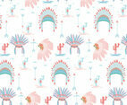 Indian Headdress Pattern Vector