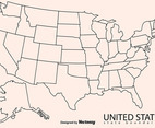 Blank Outline Map Of USA