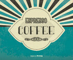 Vintage Espresso Coffee Background