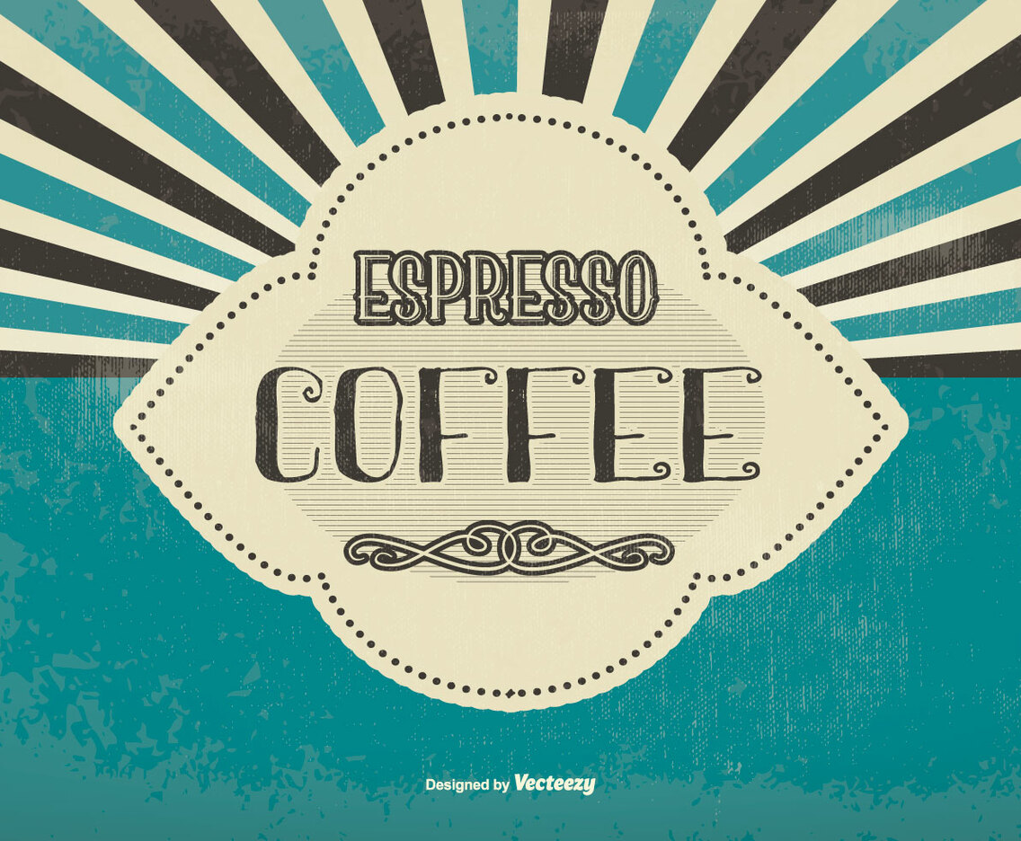 Vintage Espresso Coffee Background
