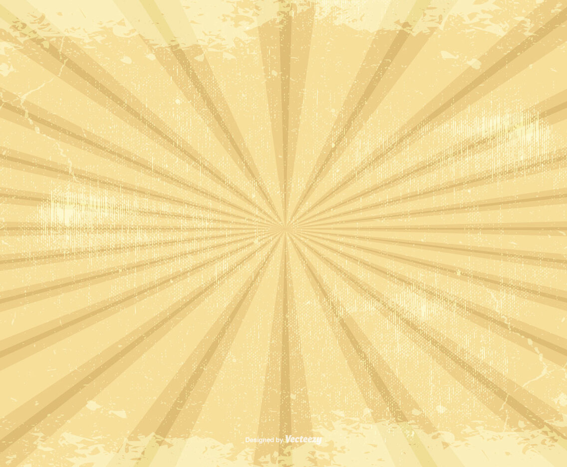 Retro Grunge Sunburst Background