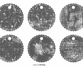 Grunge Label Set