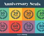 Anniversary Vector Icon Set