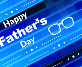 Free Vector Blue Color Father's Day Background