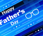 Free Vector Blue Color Father's Day Background