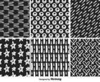 Hand Drawn Monocromatic Vector Patterns