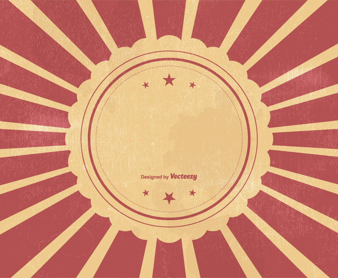 Retro Sunburst Vcetor Background