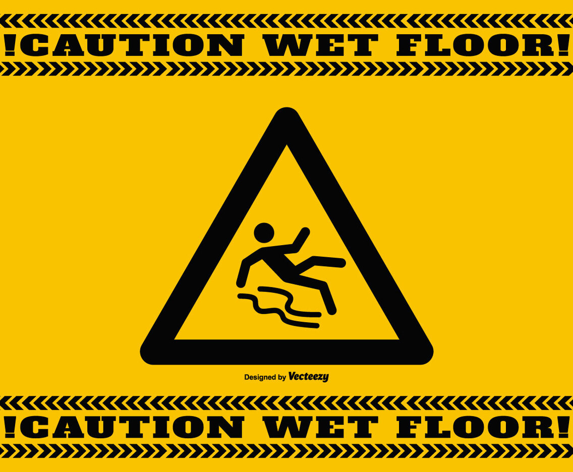 Wet Floor Caution Background