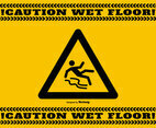 Wet Floor Caution Background