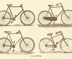 Vintage Vector Bicycles