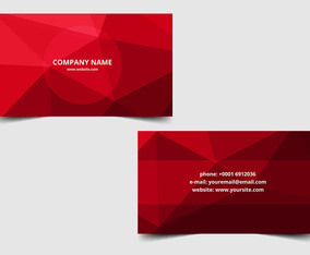 Free vector Polygon Business Card
