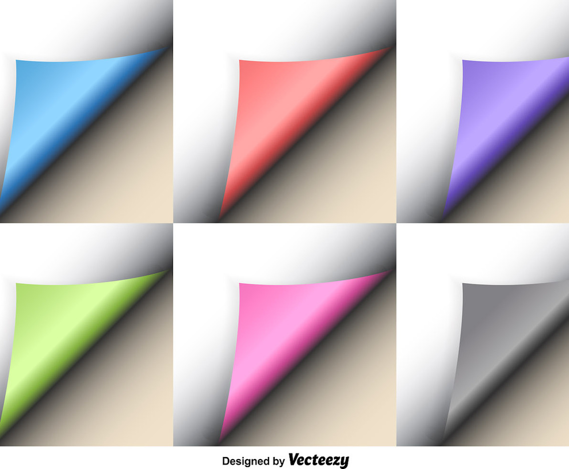 Vector Page Flips Illustrations Set