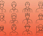 Professionals Line Icons