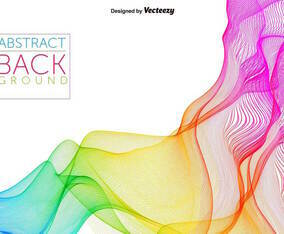 Abstract Rainbow Spectrum Vector Background