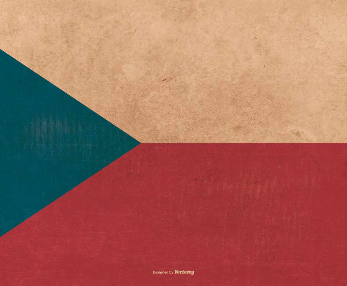 Czech Republic Grunge Flag