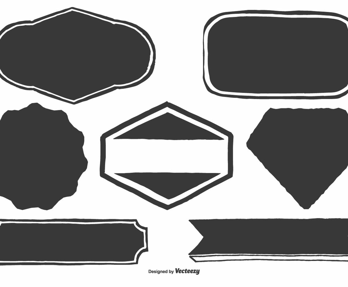 Blank Hand Drawn Labels