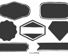 Blank Hand Drawn Labels