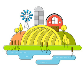 Farm Vector Illustration