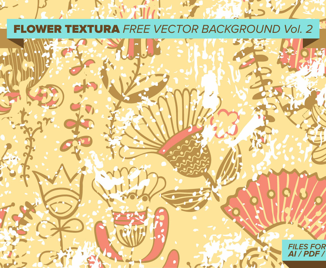 Flower Textura Free Vector Background Vol. 2
