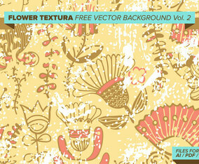 Flower Textura Free Vector Background Vol. 2
