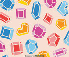 Colorful Gemstone Pattern