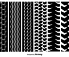 Seamless Tire Marks Vector Textures