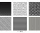 Seamless Black and White Vector Patterns