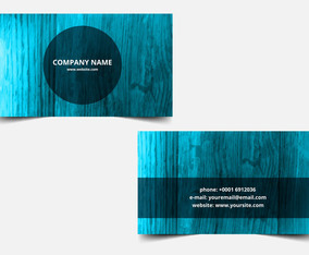 Free Vector Blue Textured Business card