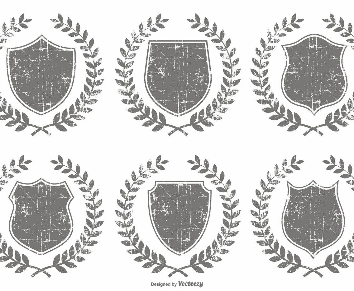 Grunge Crest Shapes