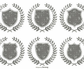 Grunge Crest Shapes