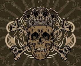 Crown Skull Vector