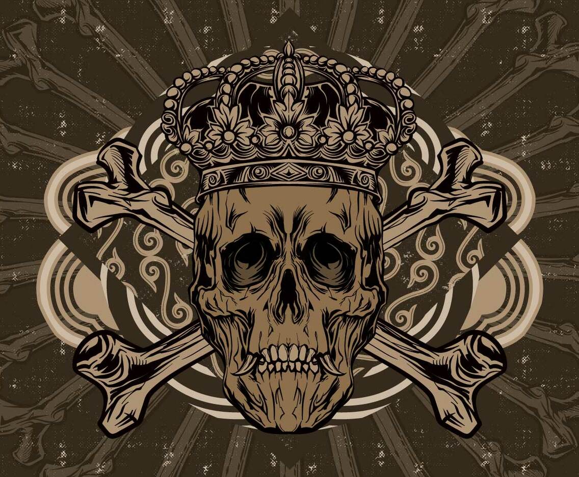 Crown Skull Vector