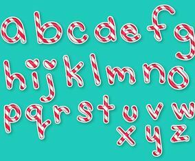 Letras Letters Alphabet Candy Set