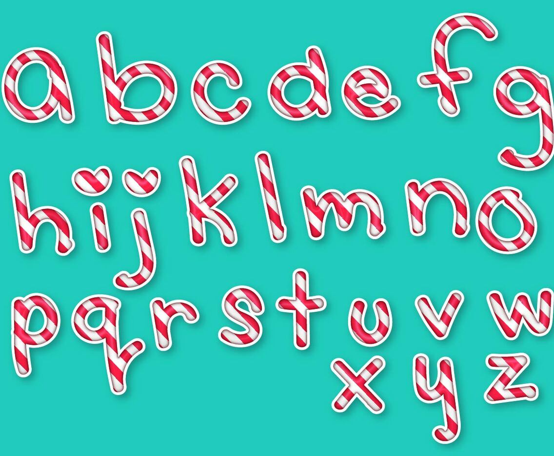 Letras Letters Alphabet Candy Set