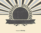Blank Sunburst Retro Background