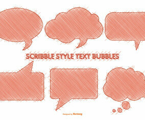Scribble Style Speech Bubbles