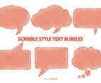 Scribble Style Speech Bubbles