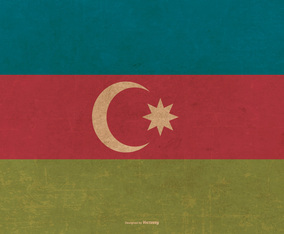 Grunge Flag of Azerbaijan